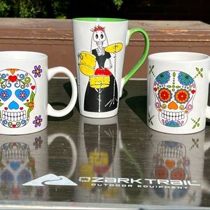 3 Day of the Dead Coffee Mugs